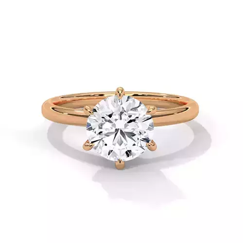 Mono Diamond Solitaire ring with 360 view animation 3D print model Mono Diamond Solitaire ring with 360 view animation 3D print model