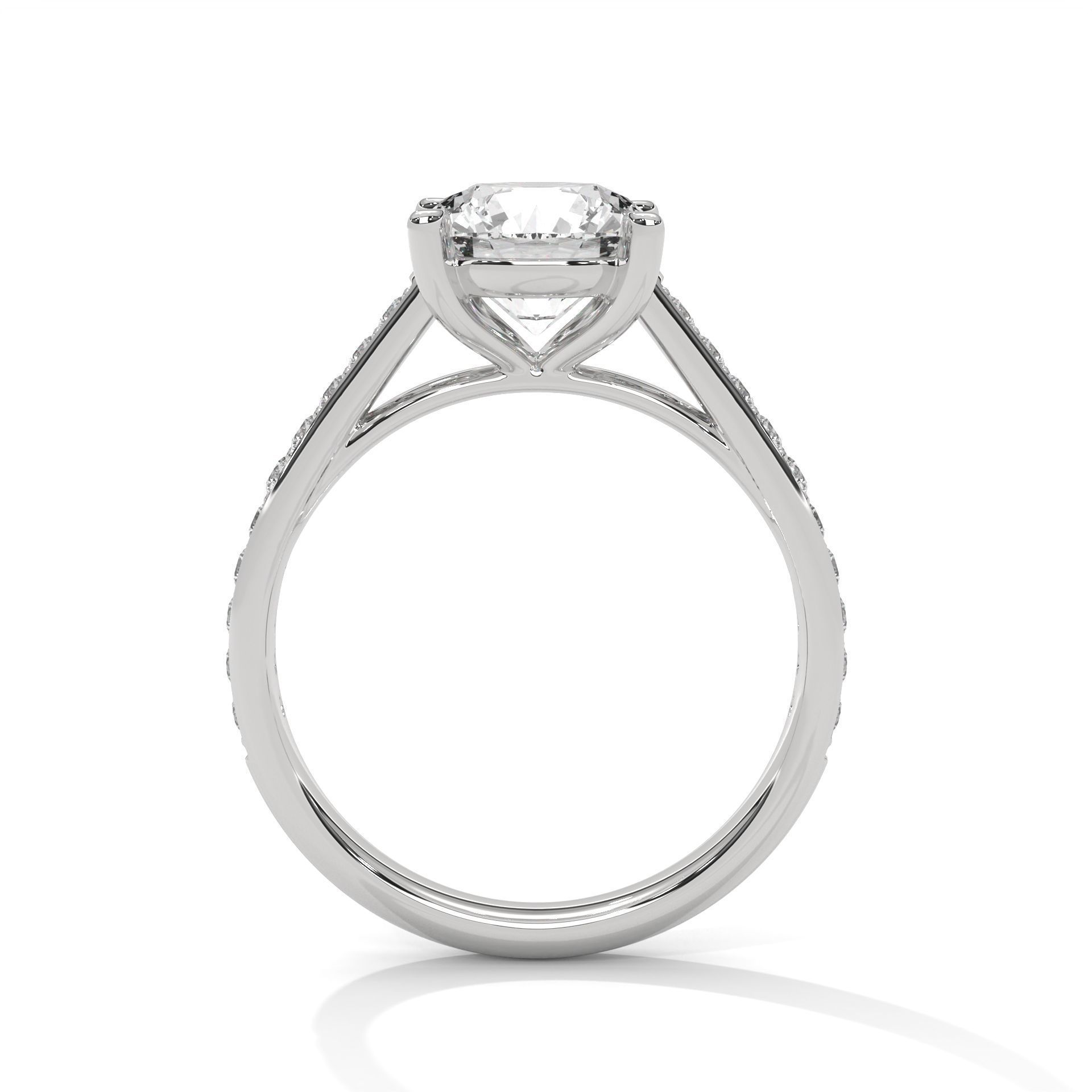 Solitaire ring with 360 view animation 3D print model_4