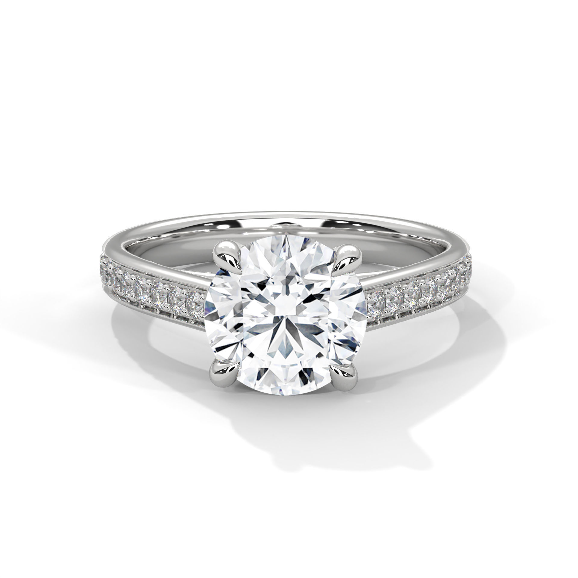 Solitaire ring with 360 view animation 3D print model_2