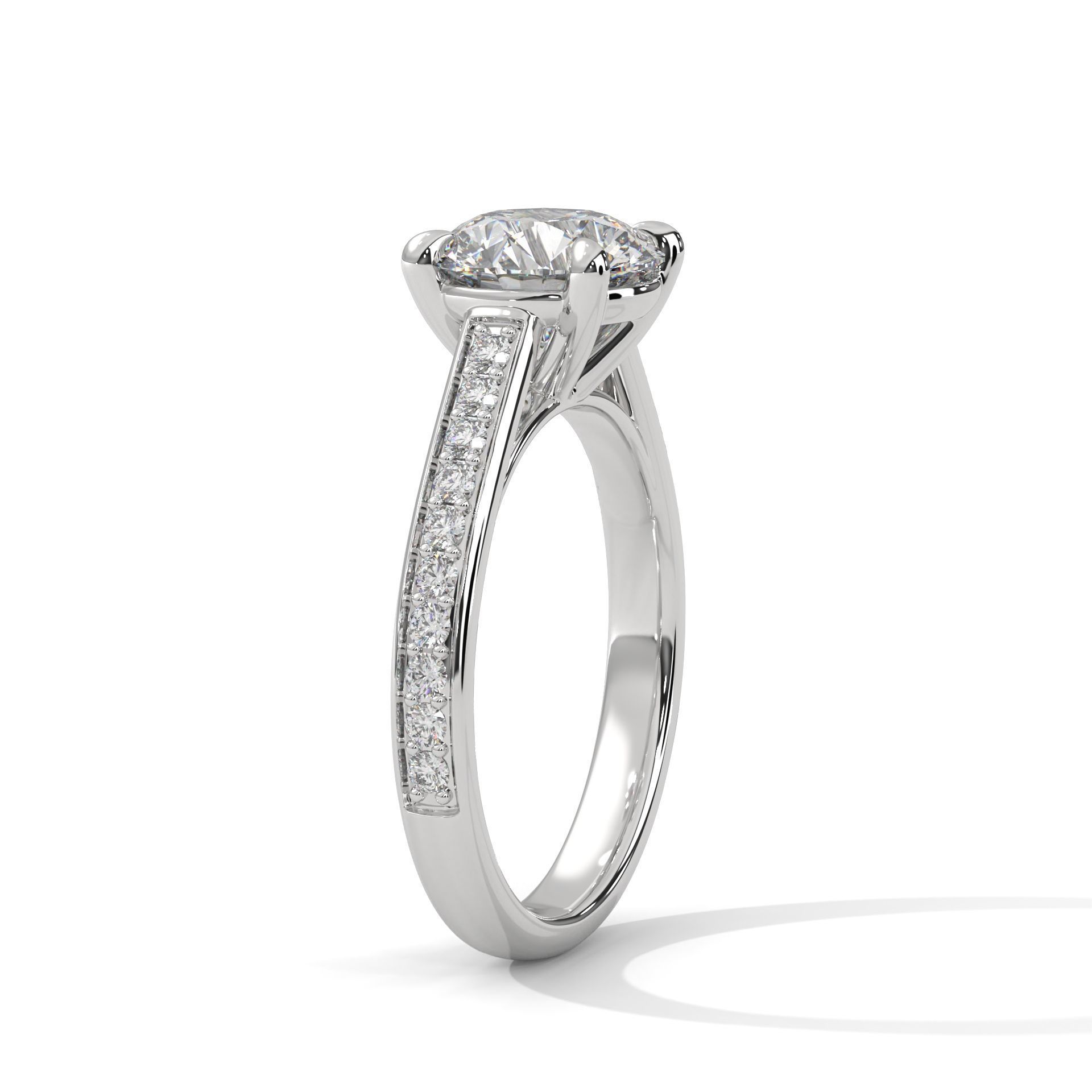 Solitaire ring with 360 view animation 3D print model_7