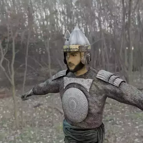 Ottoman Mediaval Warrior Soldier