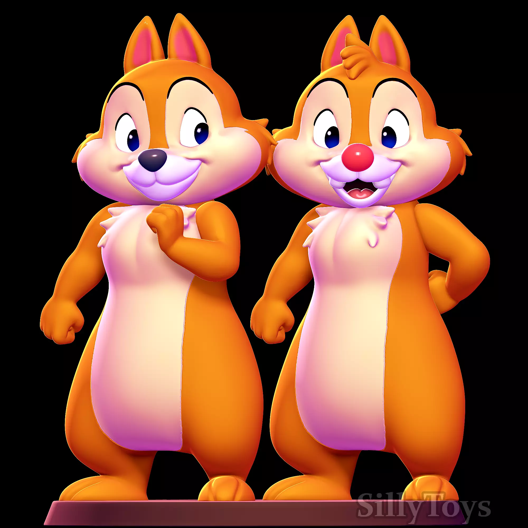 Chip and Dale 3D print model_0