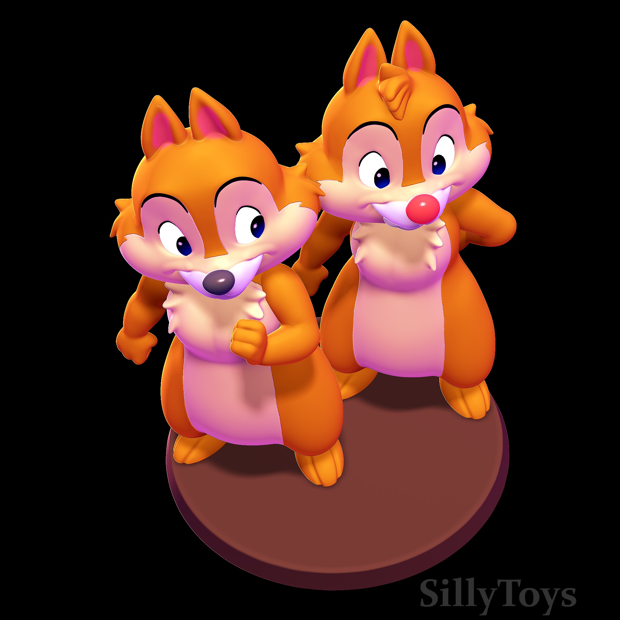 Chip and Dale 3D print model_5