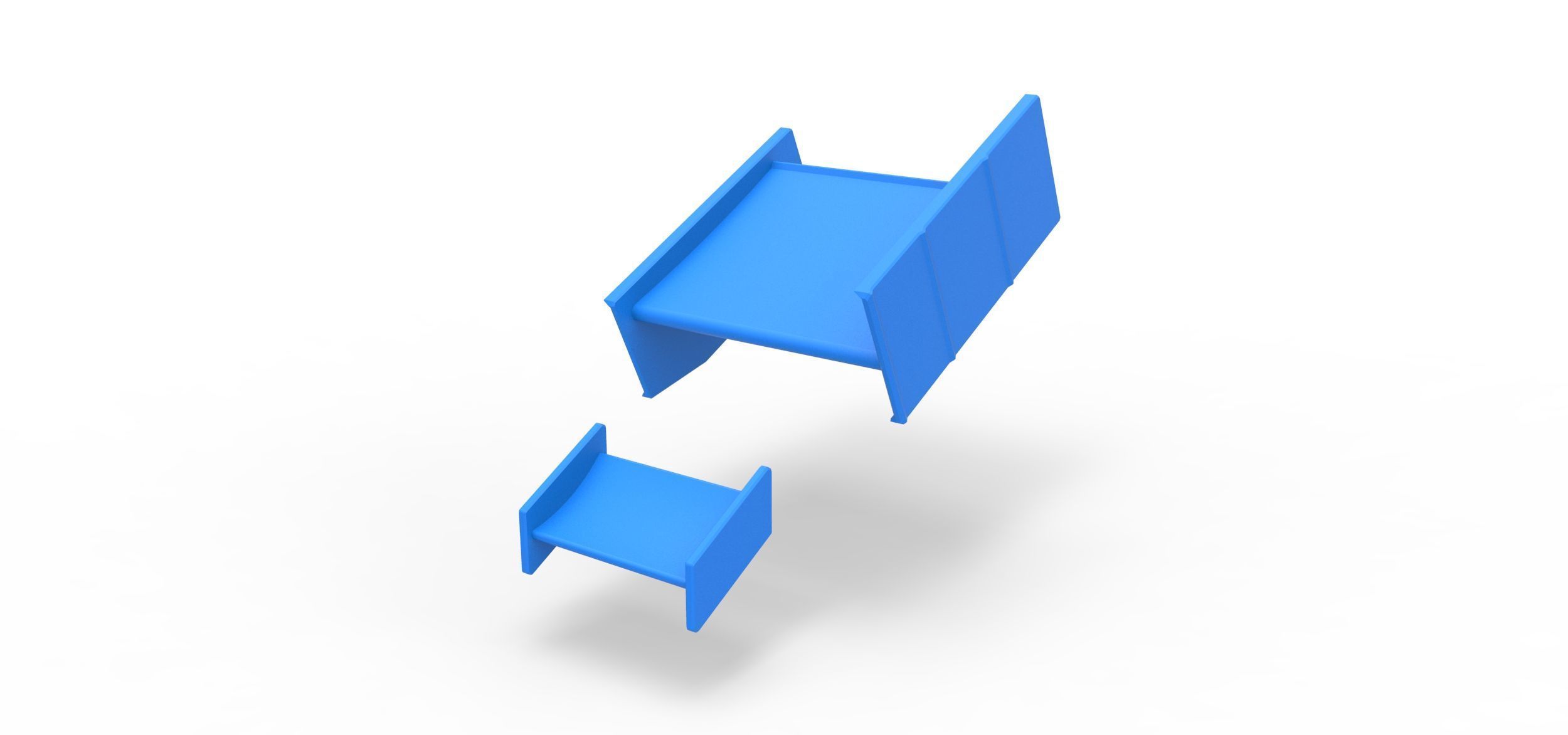 Wings of Sprint car Scale 1 to 25 3D print model_1