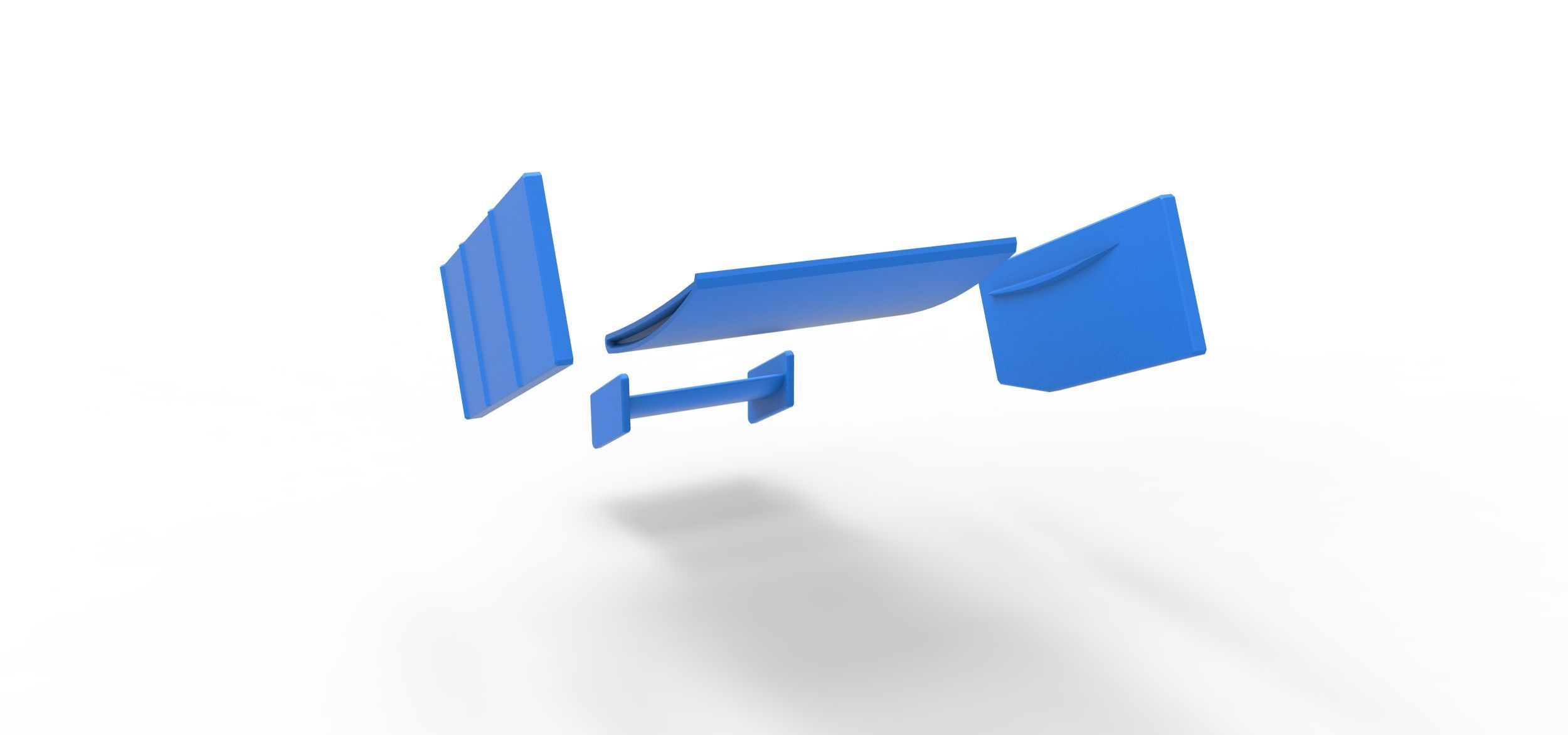 Wings of Sprint car Scale 1 to 25 3D print model_17