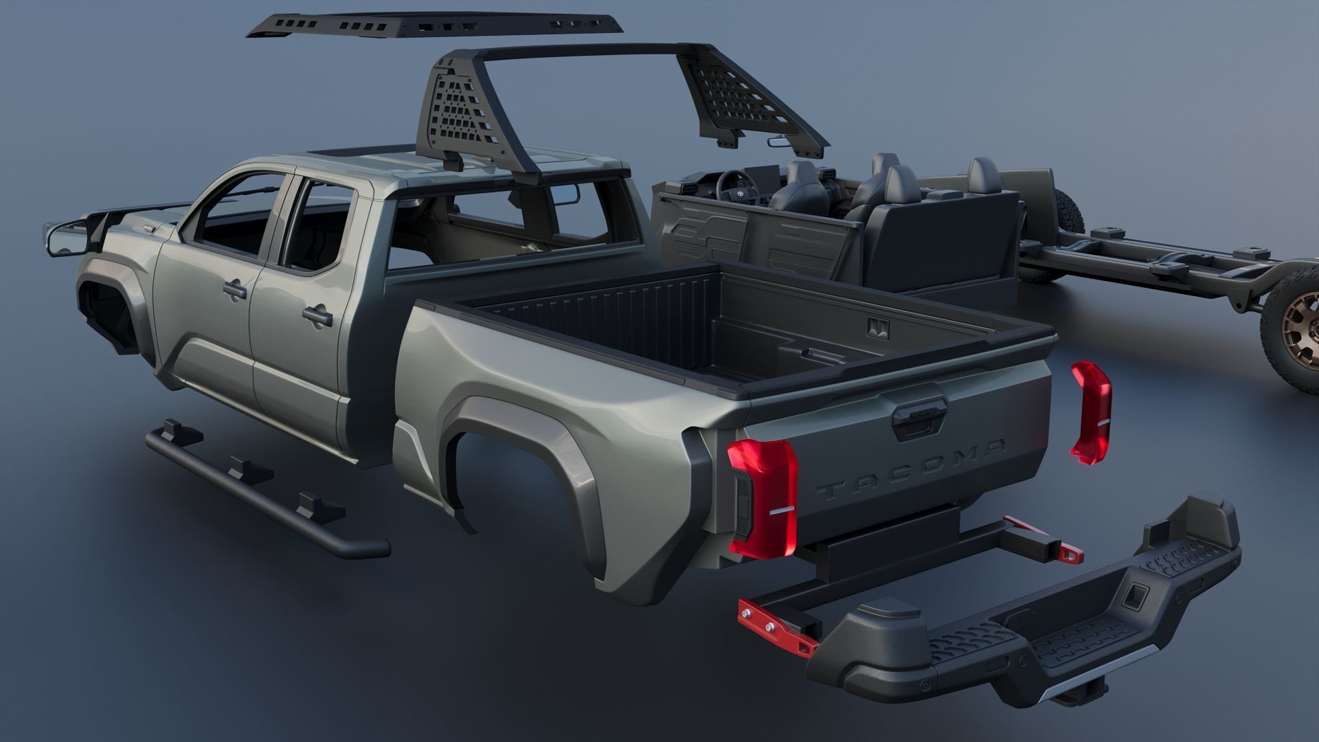 Toyota Tacoma Trailhunter 2024 3D print model_19