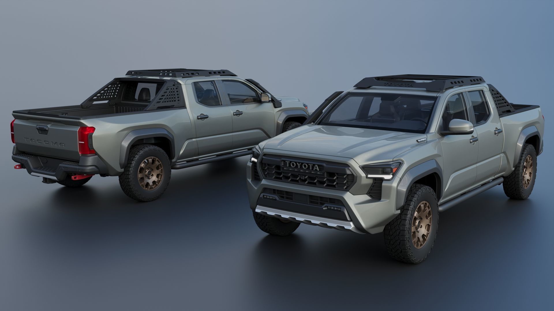 Toyota Tacoma Trailhunter 2024 3D print model_1