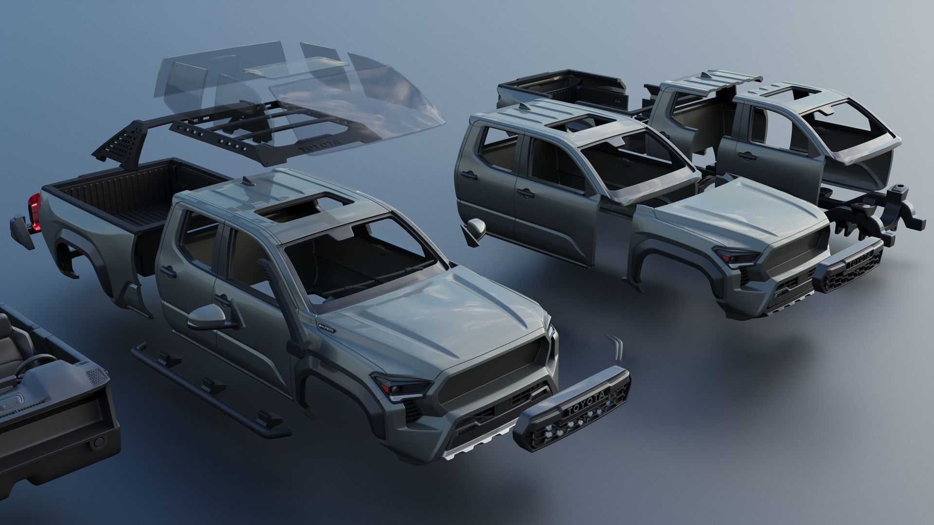 Toyota Tacoma Trailhunter 2024 3D print model_21