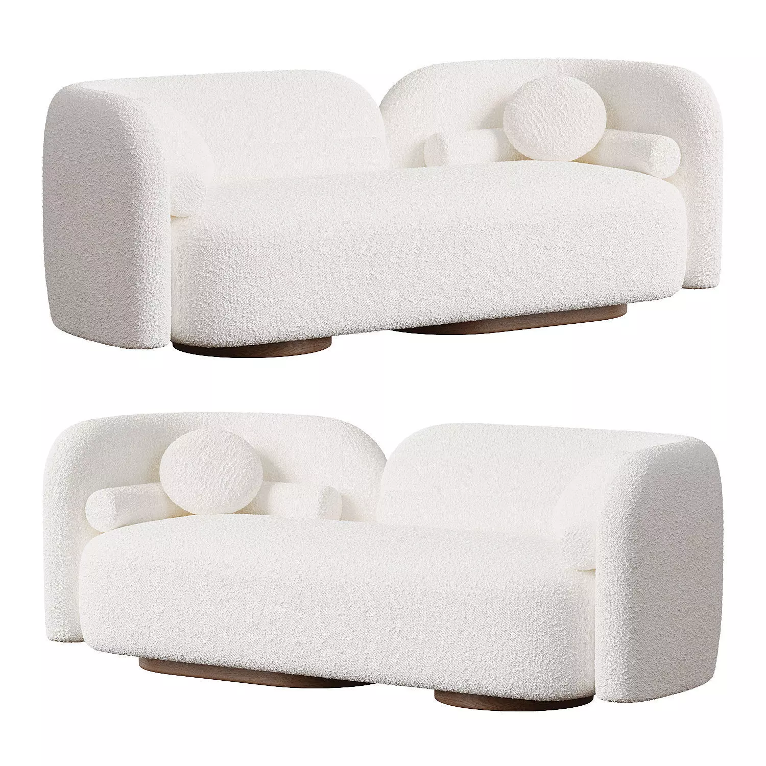 Teddy Flannel Sofa 3D model