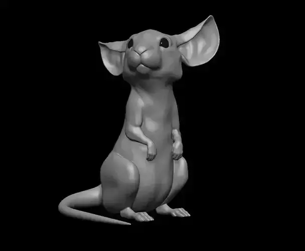 Cute Mouse Rat 3D print model