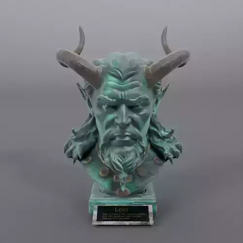 Bust of Loki 3D model