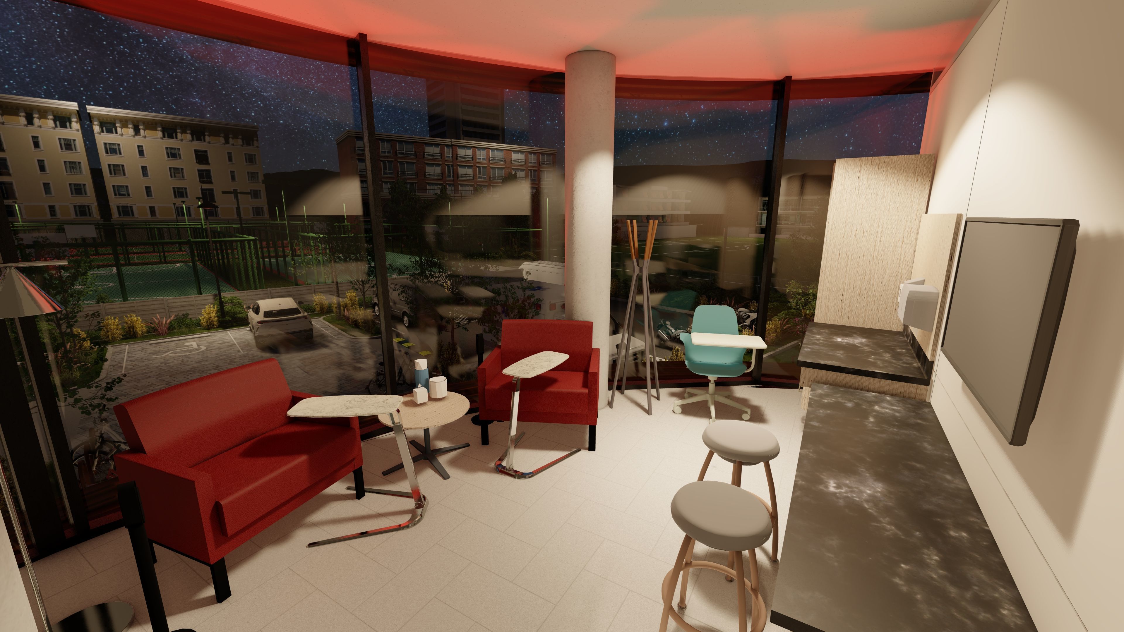 Training and Wellness Center - Detailed Revit Model 3D model_4