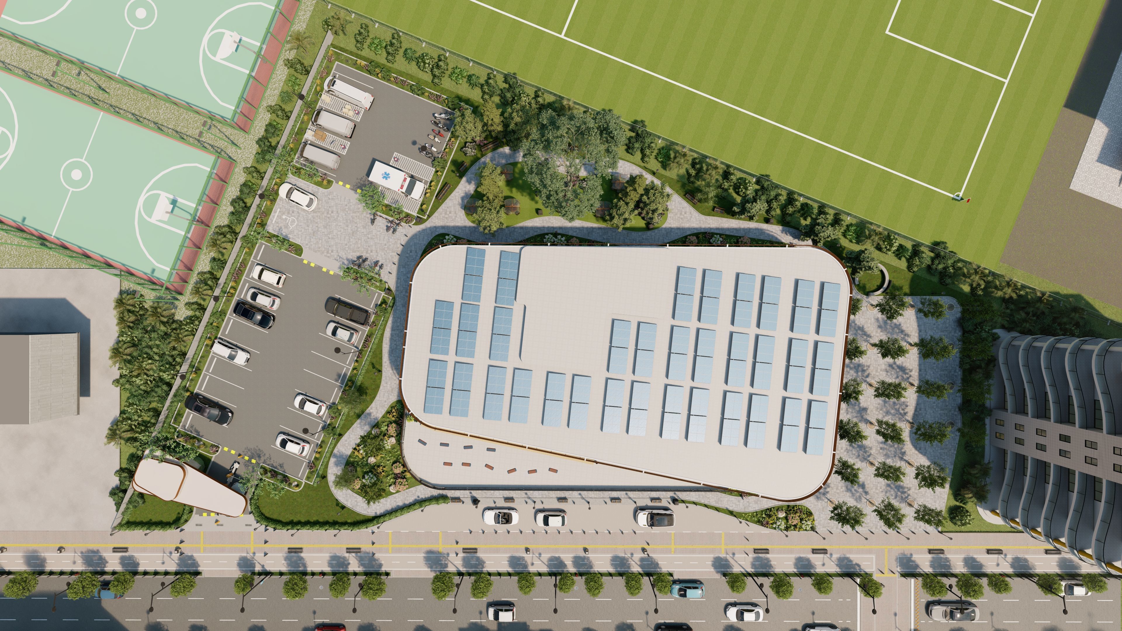 Training and Wellness Center - Detailed Revit Model 3D model_3