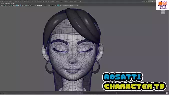 RosattiTD - Model ready for rigging in the mgear framework