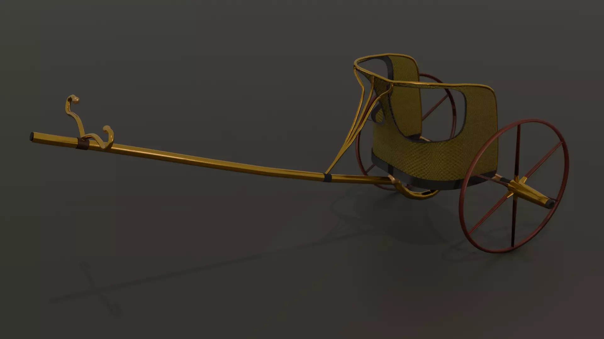 egyptian pharaoh chariot 3D model_0