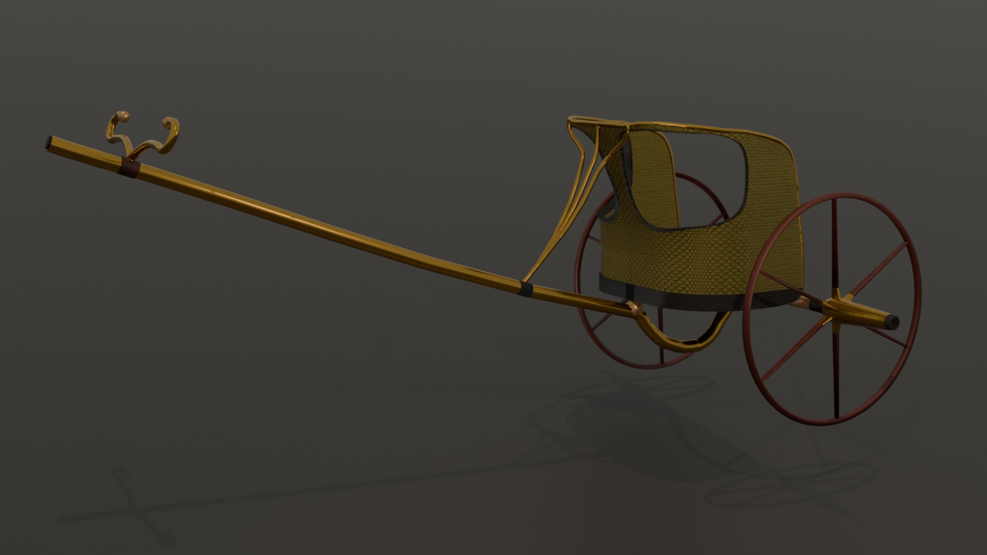 egyptian pharaoh chariot 3D model_1