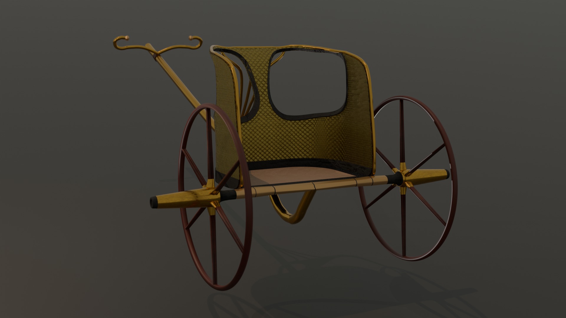 egyptian pharaoh chariot 3D model_4