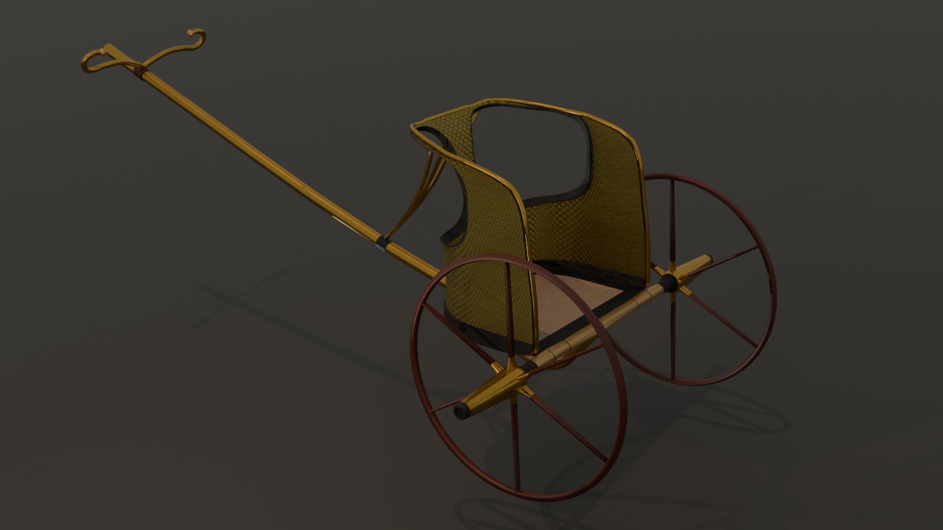 egyptian pharaoh chariot 3D model_3