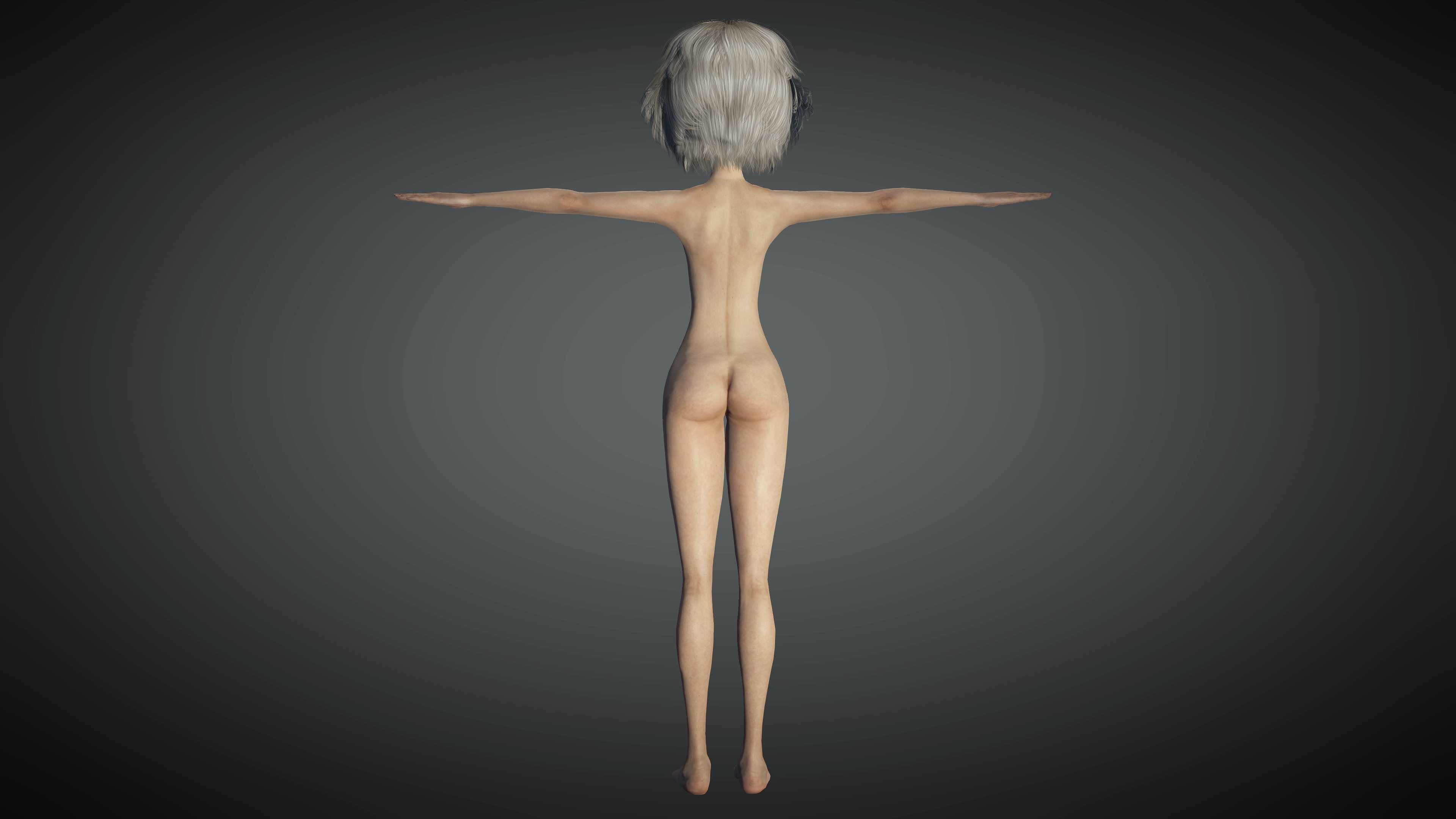 Toon Girl Stellar Low-poly 3D model_11