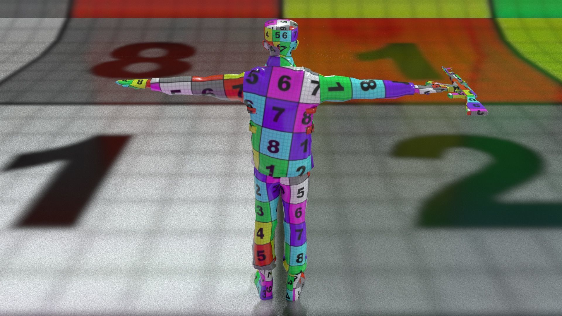 laos Russian Mercenary Low-poly 3D model_15