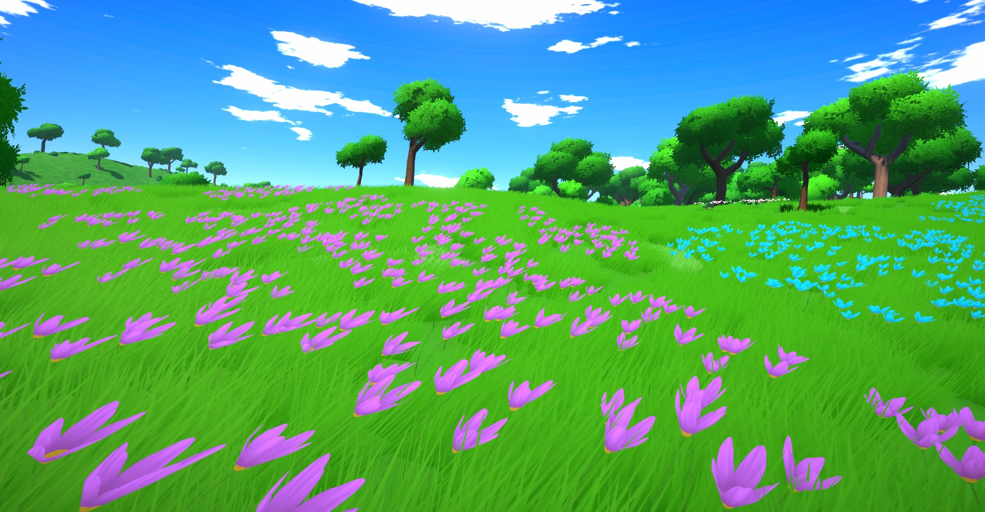 Forest - Stylized Fantasy Environment Low-poly 3D model_3