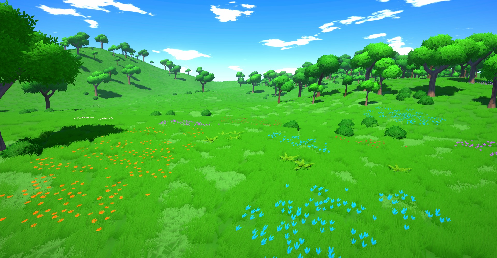 Forest - Stylized Fantasy Environment Low-poly 3D model_2