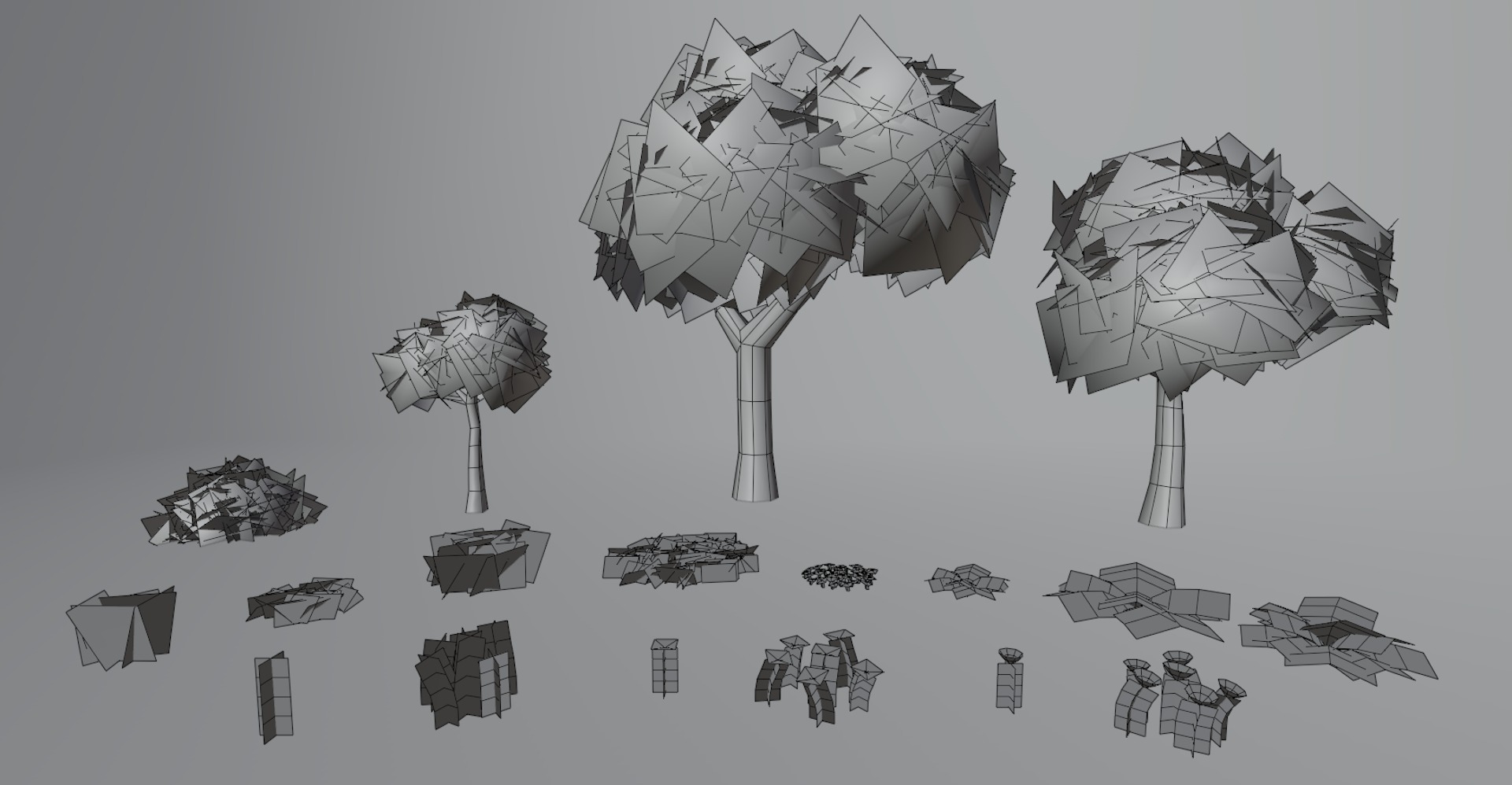 Forest - Stylized Fantasy Environment Low-poly 3D model_9