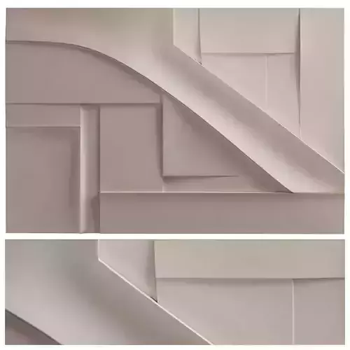 White Wood Wall Hanging Deep Texture Wall Art