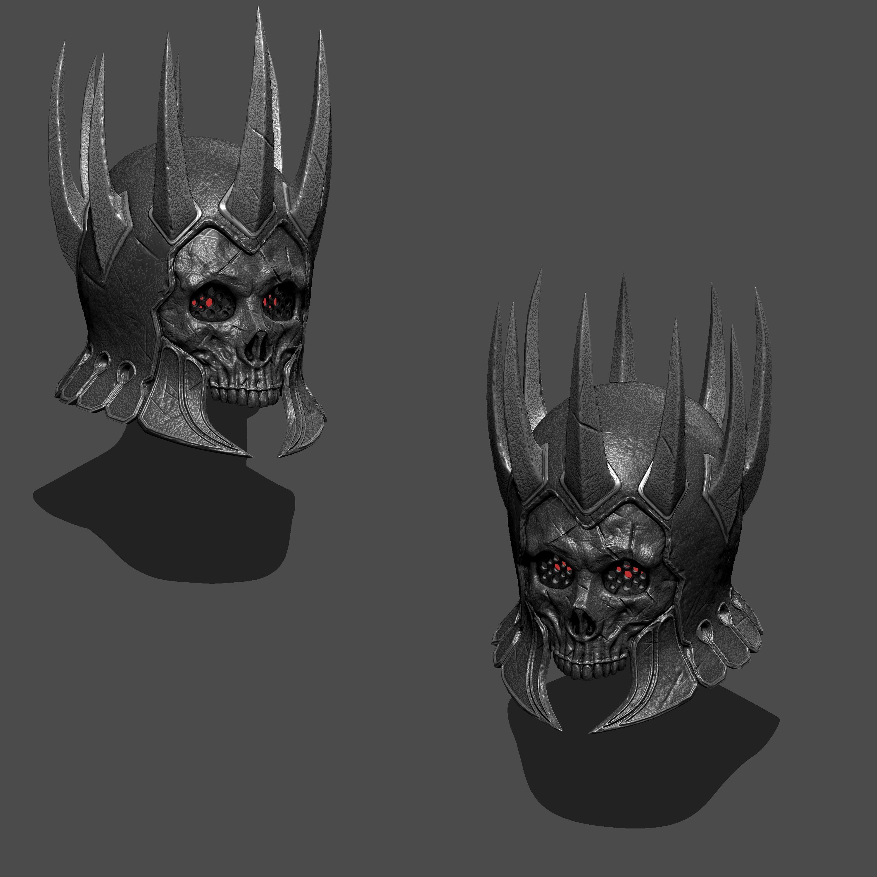 Display purposes The Witcher 3  Wild Hunt Eredin Helmet 3D print model_4