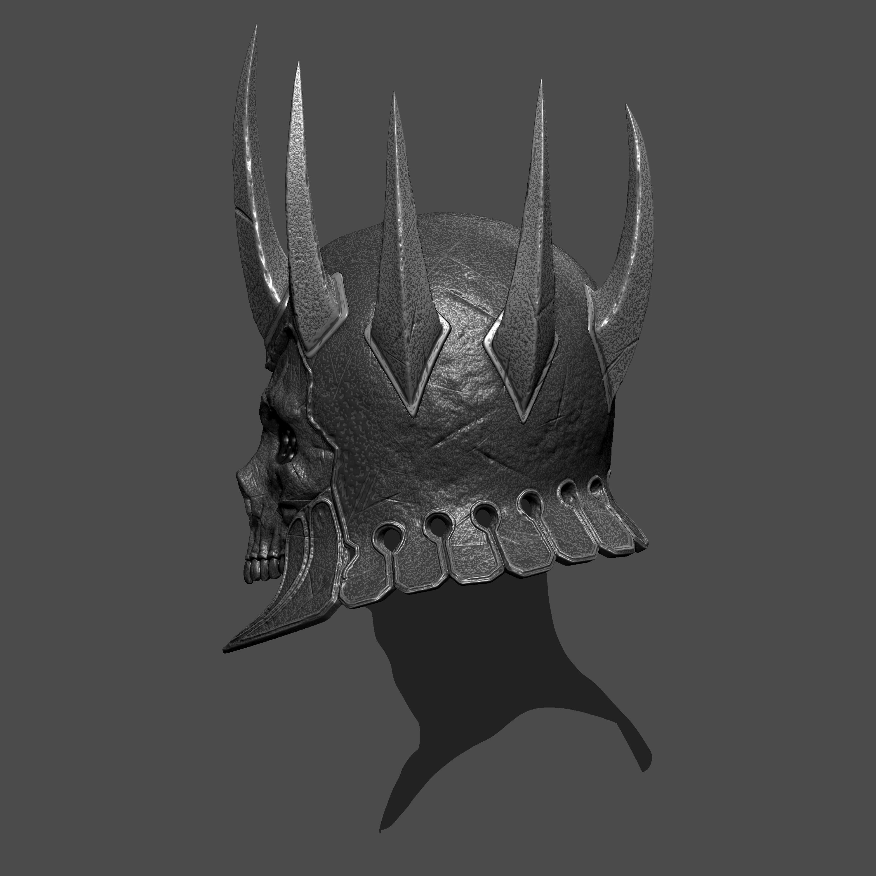 Display purposes The Witcher 3  Wild Hunt Eredin Helmet 3D print model_3
