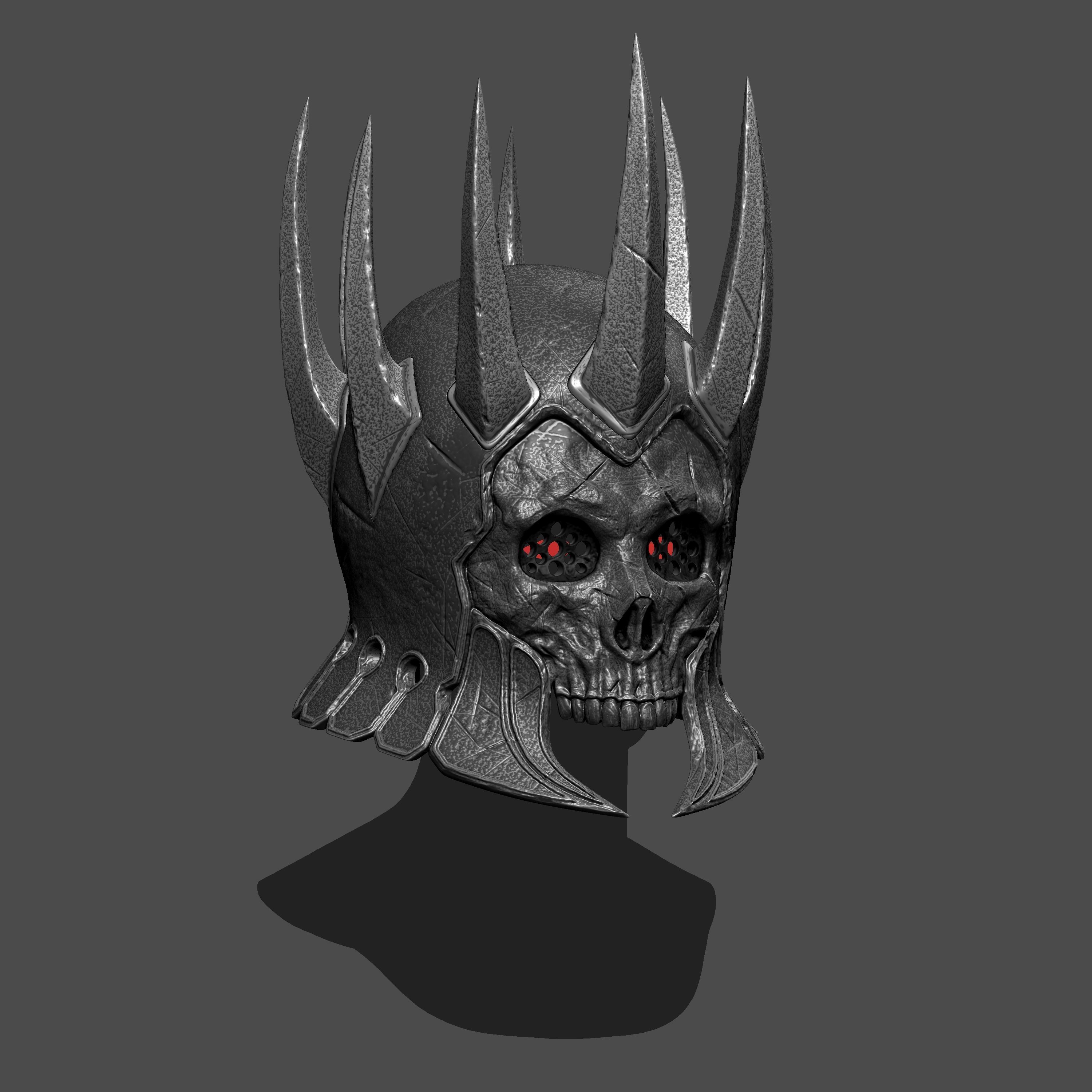Display purposes The Witcher 3  Wild Hunt Eredin Helmet 3D print model_1