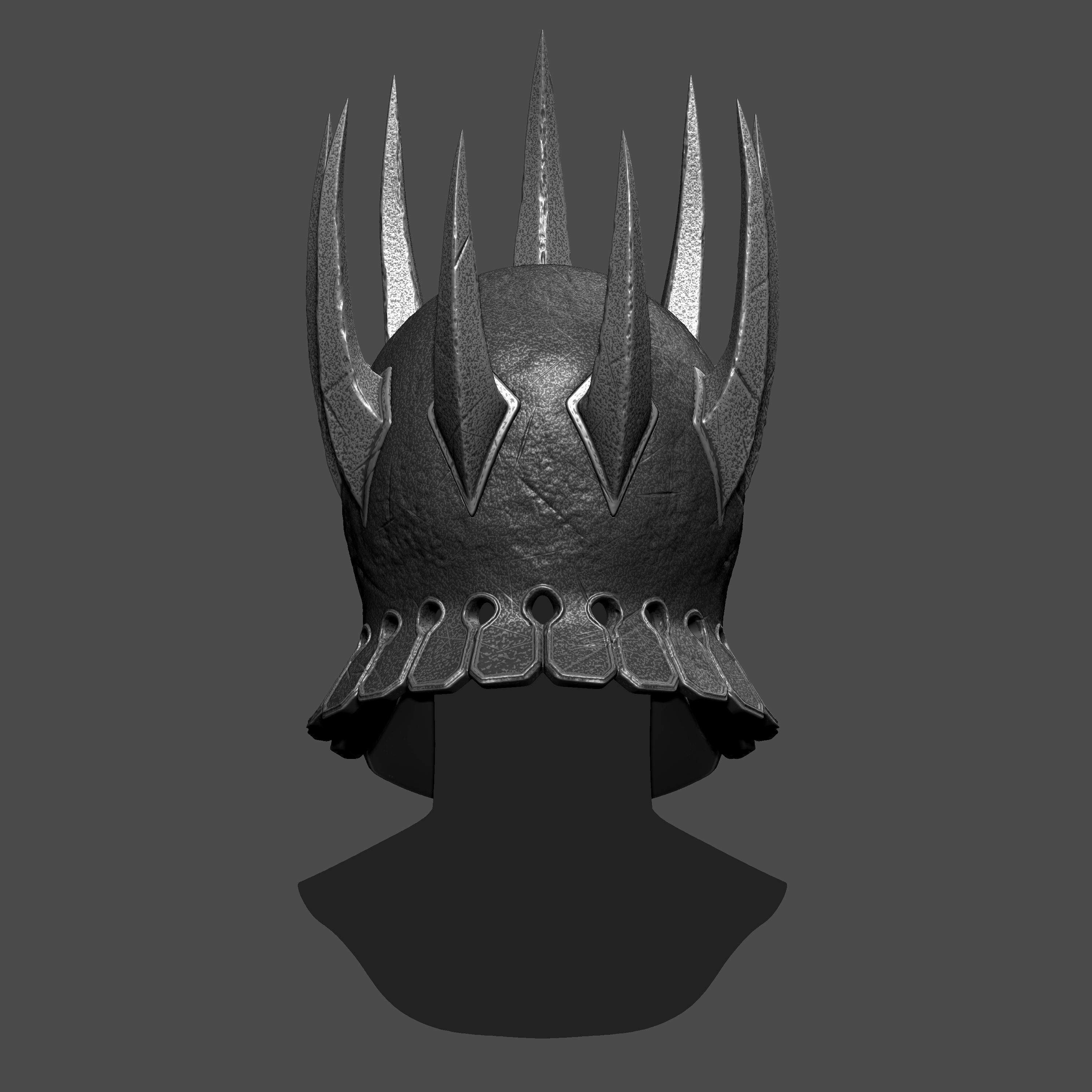Display purposes The Witcher 3  Wild Hunt Eredin Helmet 3D print model_2