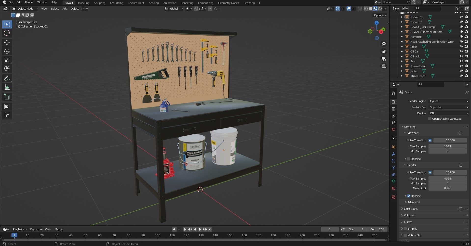VEVOR Workbench for Garage 3D model_7