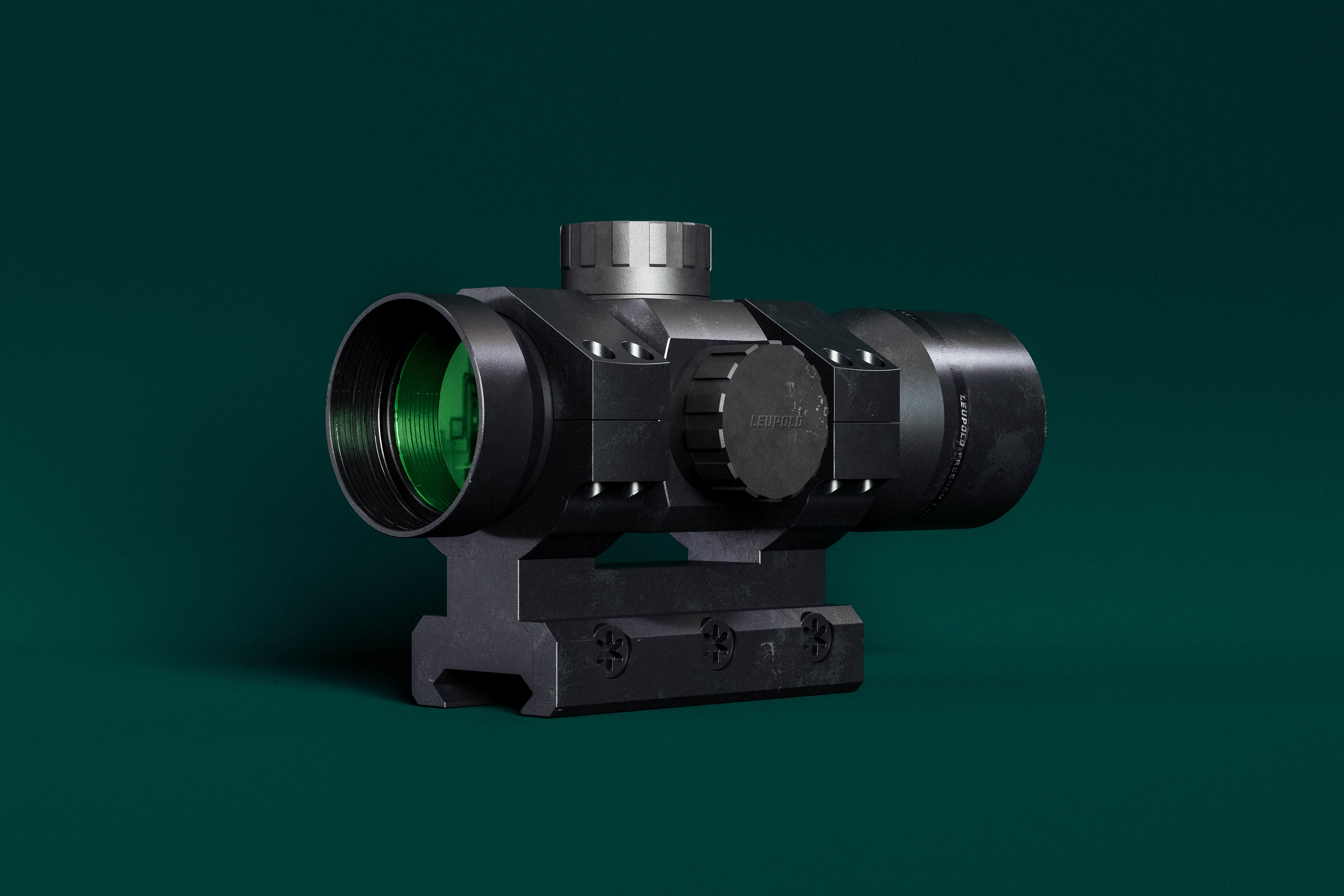 Leupold Freedom RDS with Leupold Mount High Poly Model 3D model_2