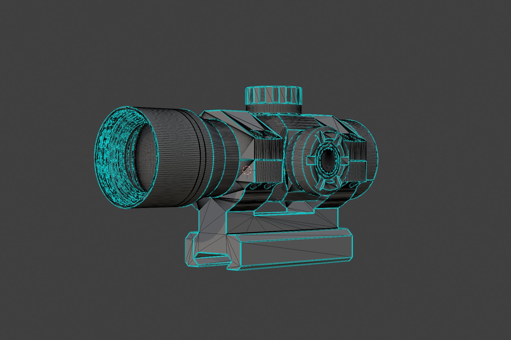 Leupold Freedom RDS with Leupold Mount High Poly Model 3D model_12