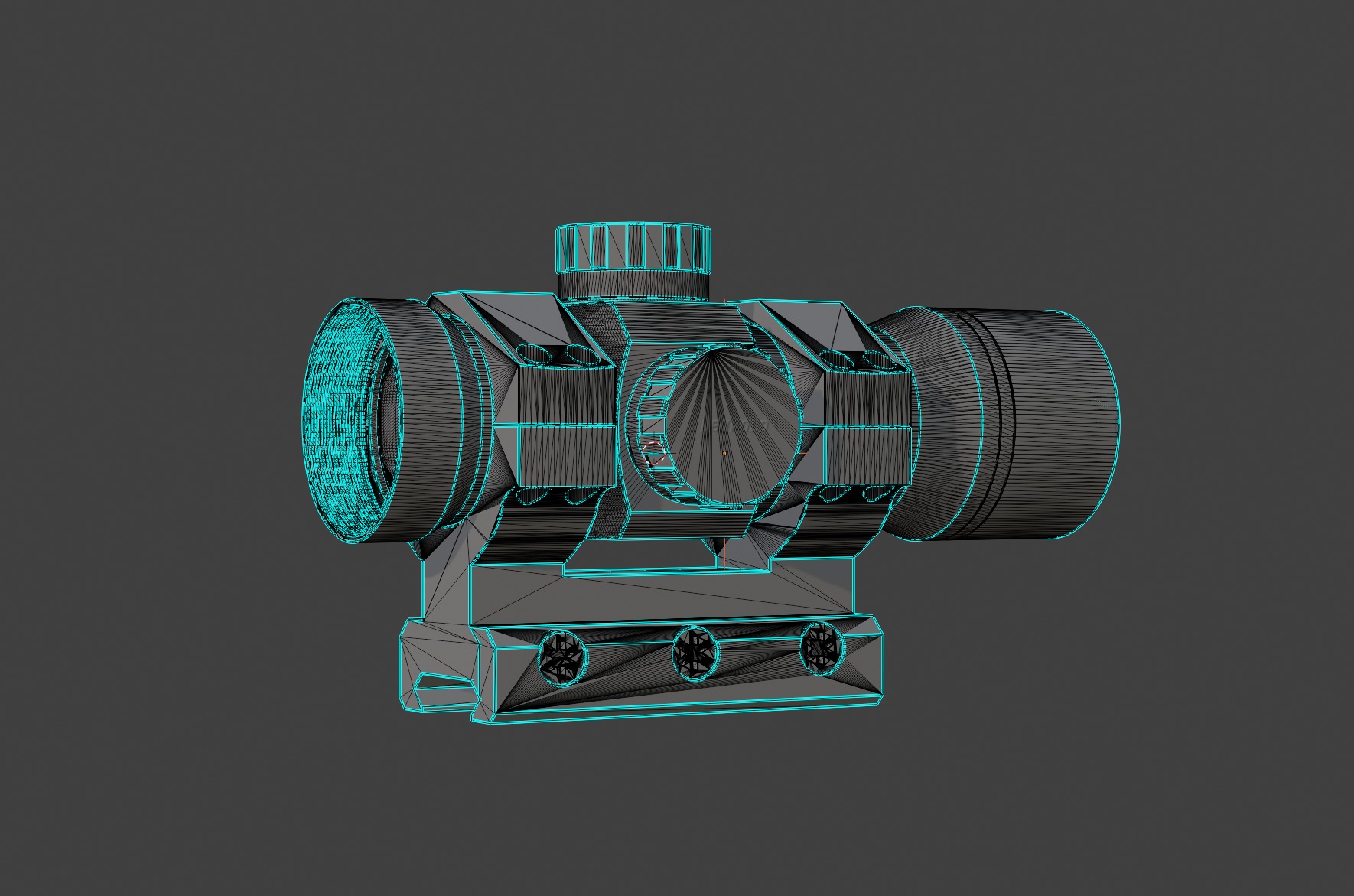 Leupold Freedom RDS with Leupold Mount High Poly Model 3D model_11