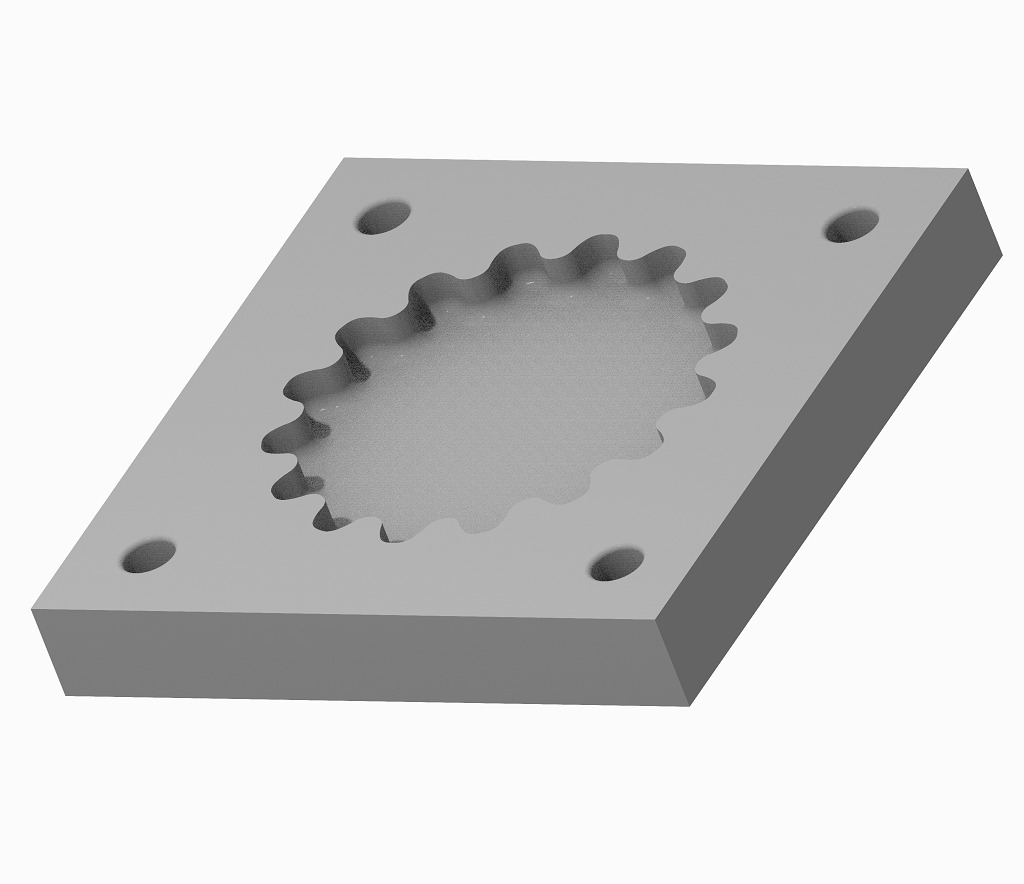 Chocolate Mold Mechanical Gear 3D print model_2