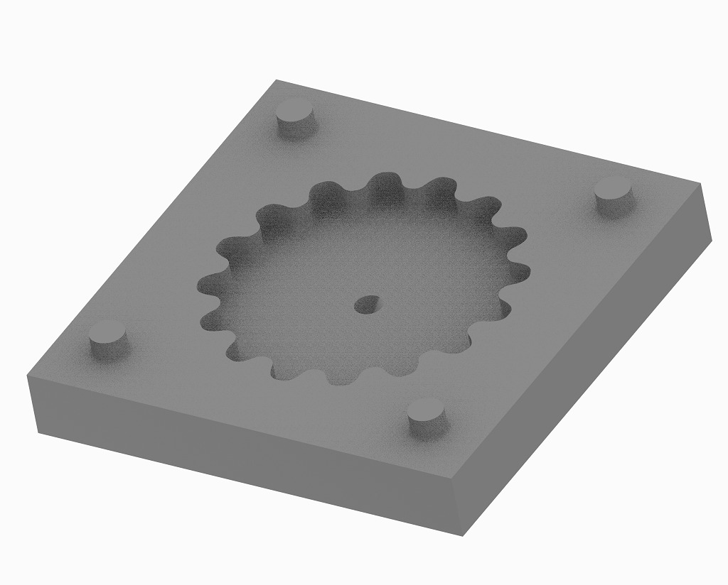 Chocolate Mold Mechanical Gear 3D print model_1