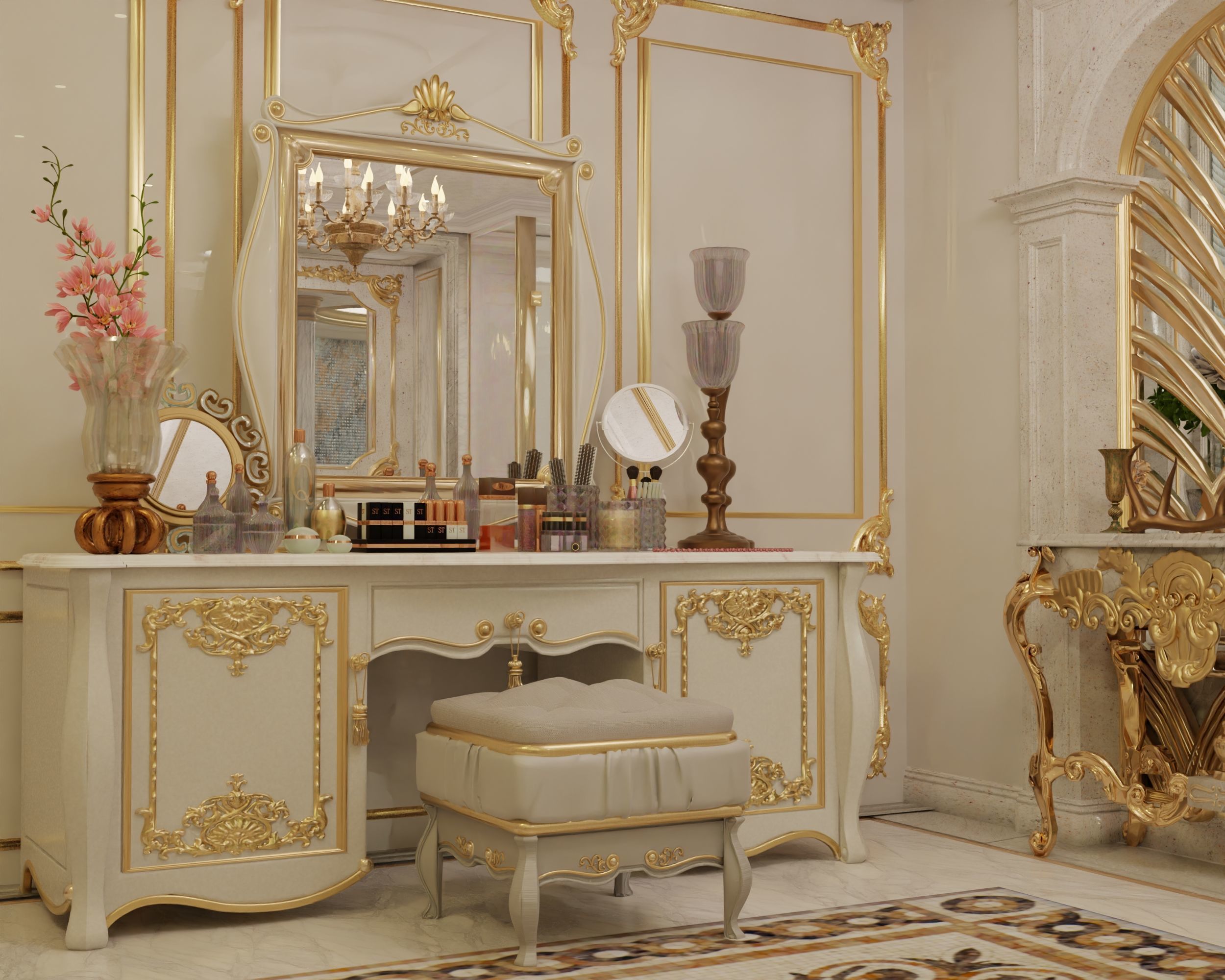 Luxury Suite Bathroom 3D model_2