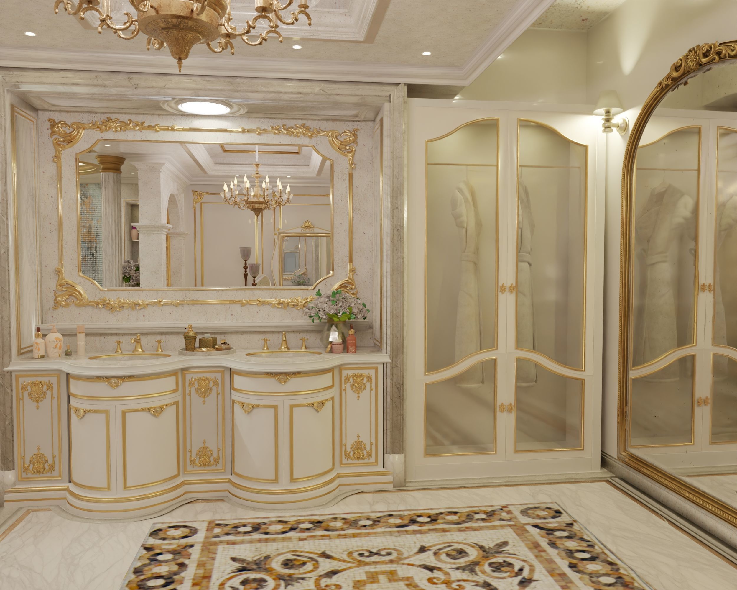 Luxury Suite Bathroom 3D model_3
