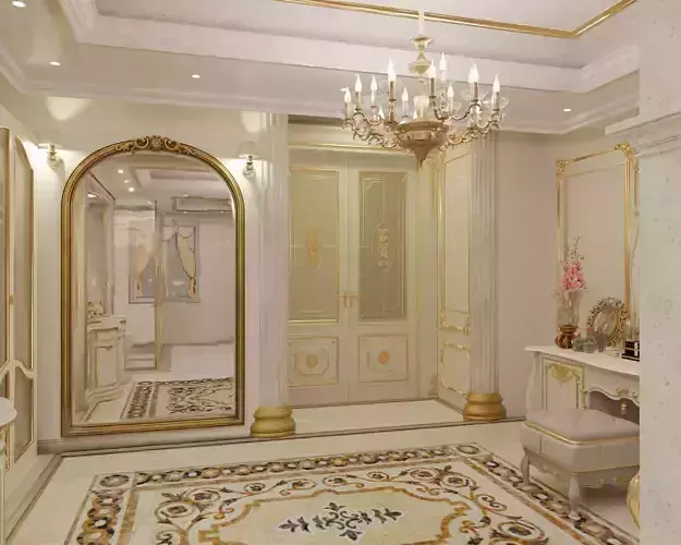 Luxury Suite Bathroom 3D model