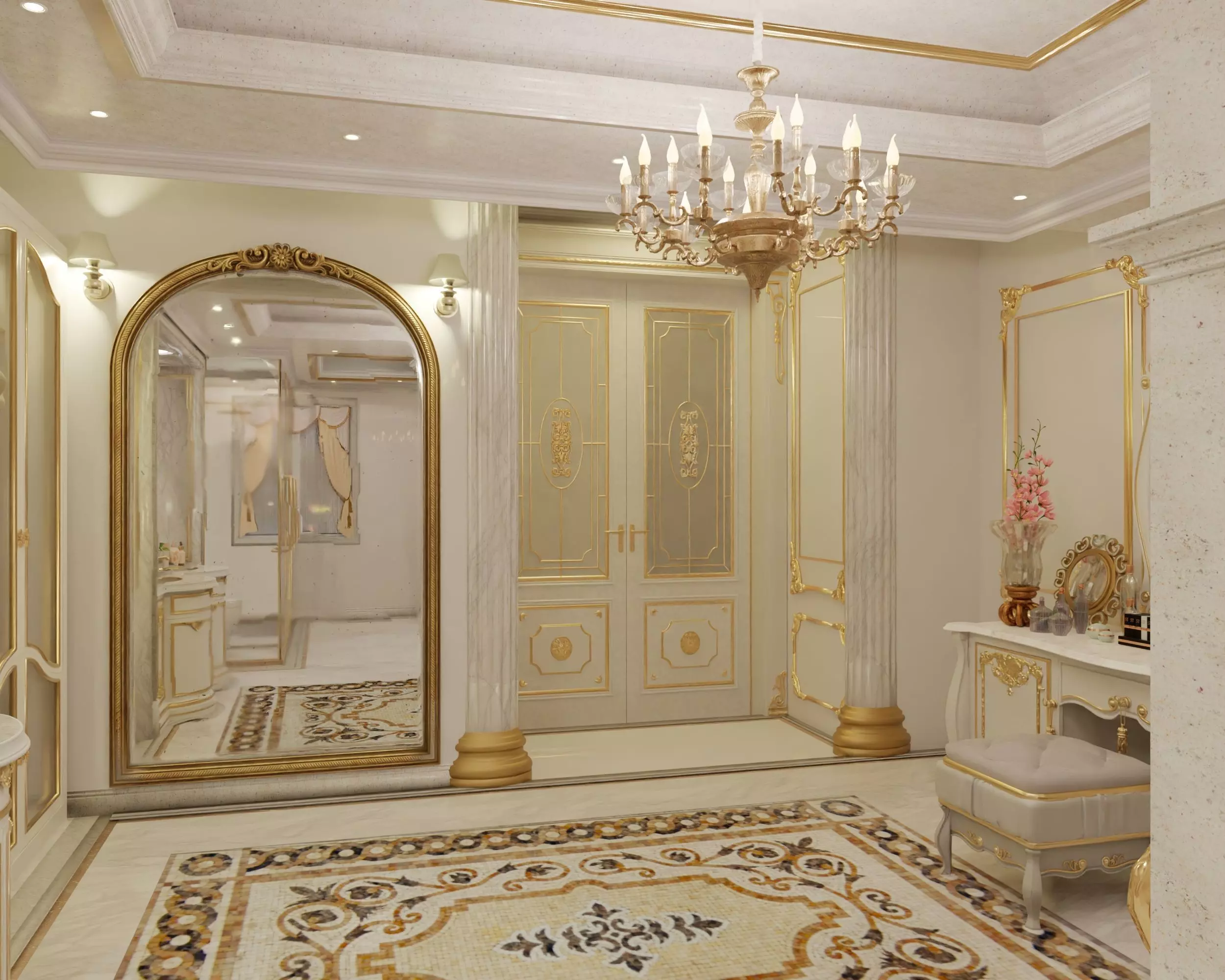 Luxury Suite Bathroom 3D model_0