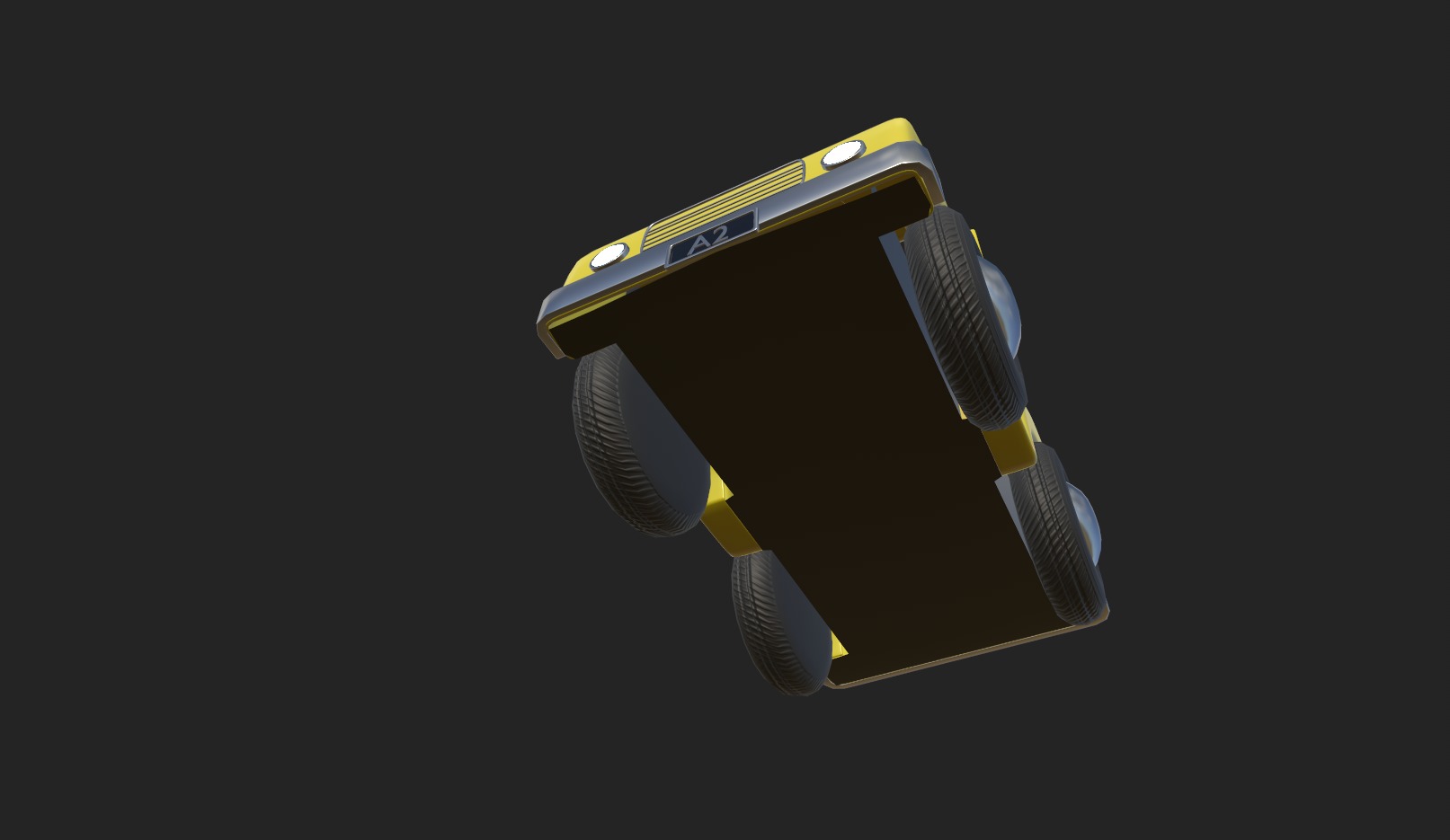 Cartoon Truck PBR and Rigged 3D model_18