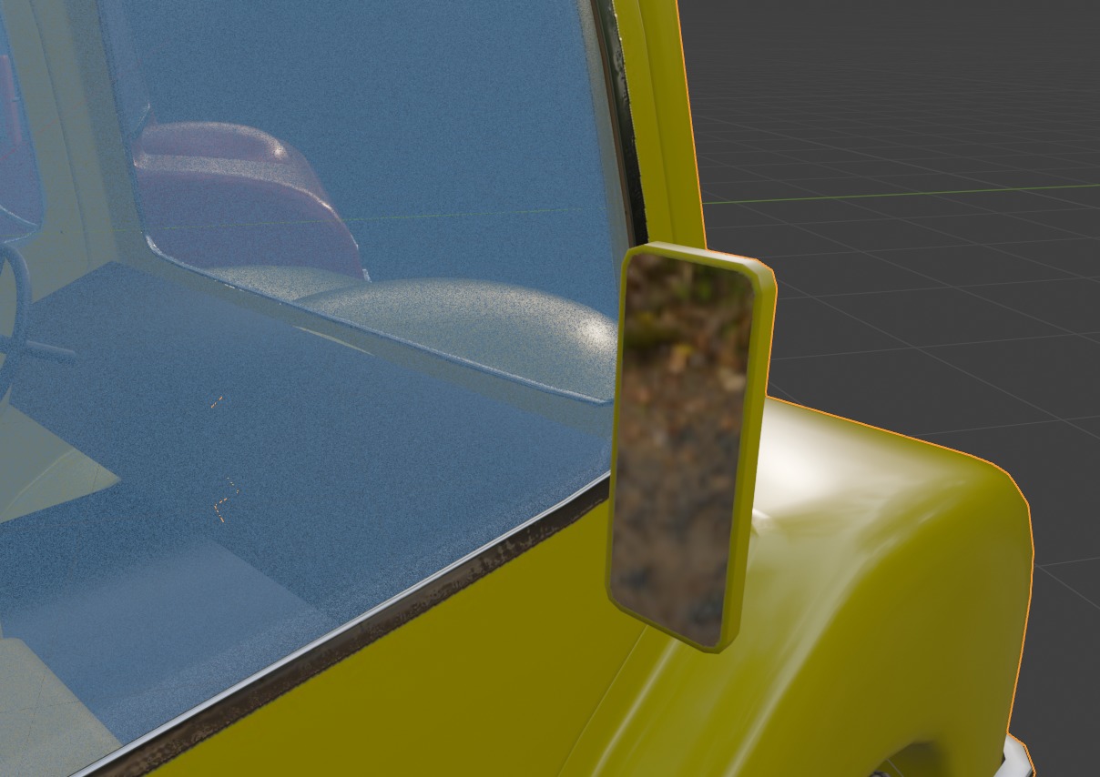 Cartoon Truck PBR and Rigged 3D model_29