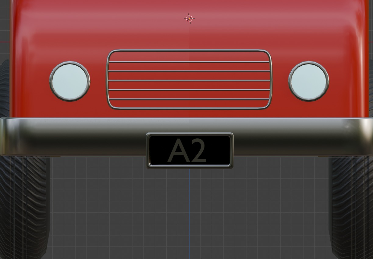 Cartoon Truck PBR and Rigged 3D model_7
