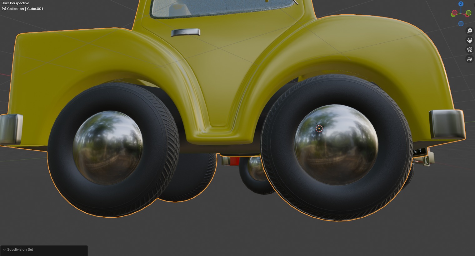 Cartoon Truck PBR and Rigged 3D model_33