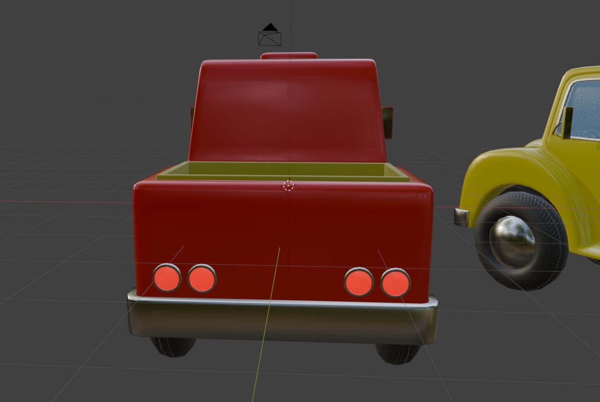 Cartoon Truck PBR and Rigged 3D model_23