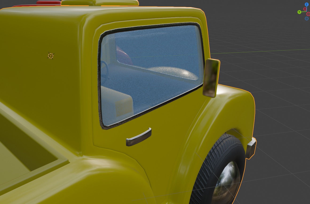 Cartoon Truck PBR and Rigged 3D model_31
