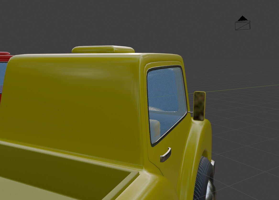 Cartoon Truck PBR and Rigged 3D model_28