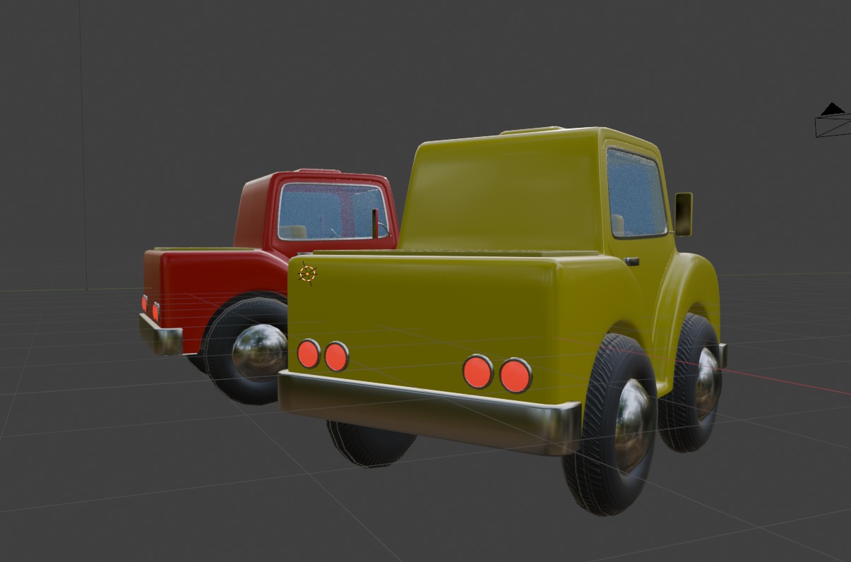 Cartoon Truck PBR and Rigged 3D model_26